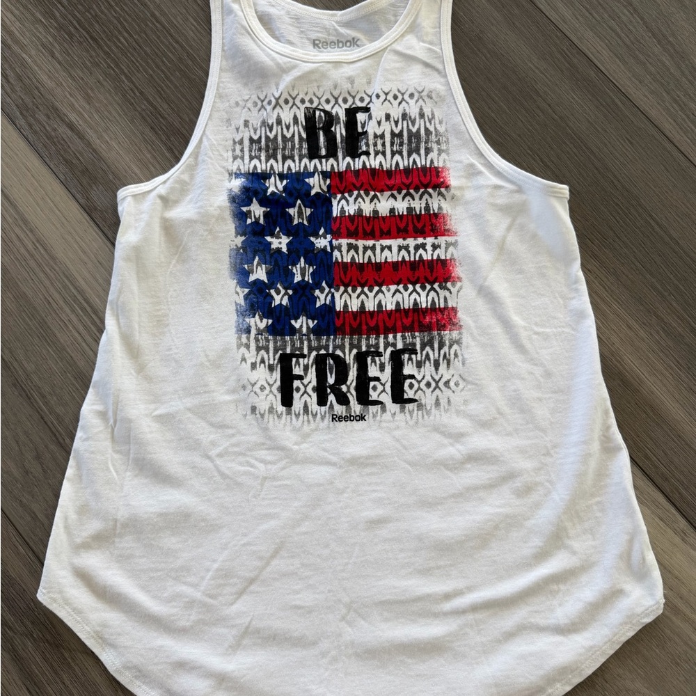 Reebok White Be Free Tank Size Small